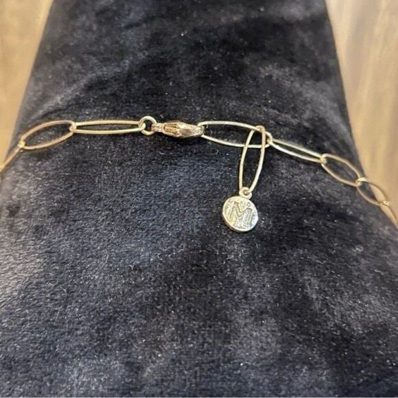 Gold Tone Costume Necklace Pearl Like Circle Links Layers of Circles - Picture 5 of 9